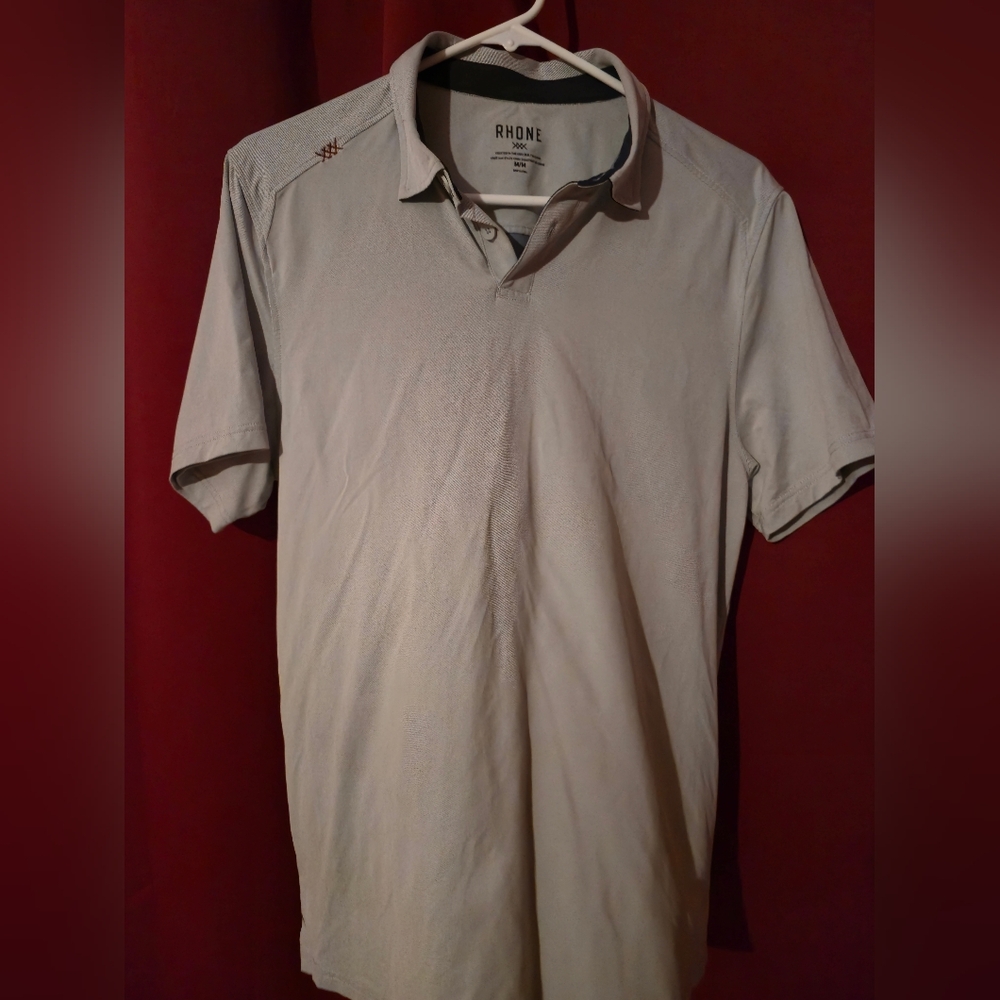 Rhone Light Gray Polo Shirt